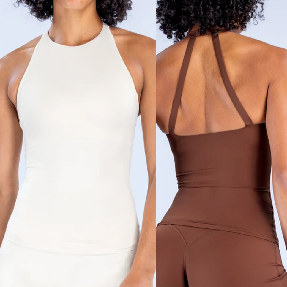 Suspender Tank Top - بلوزة رياضية نسائية بدون أكمام مع
